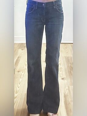 Citizens Of Humanity Dark Indigo Wide Leg Jeans